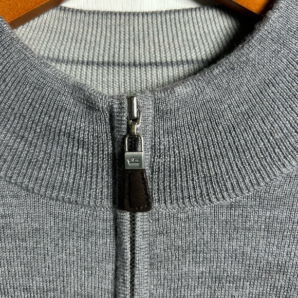PETER MILLAR CROWN SOFT MERINO-SILK QUARTER-ZIP SWEATER - Picture 5 of 6